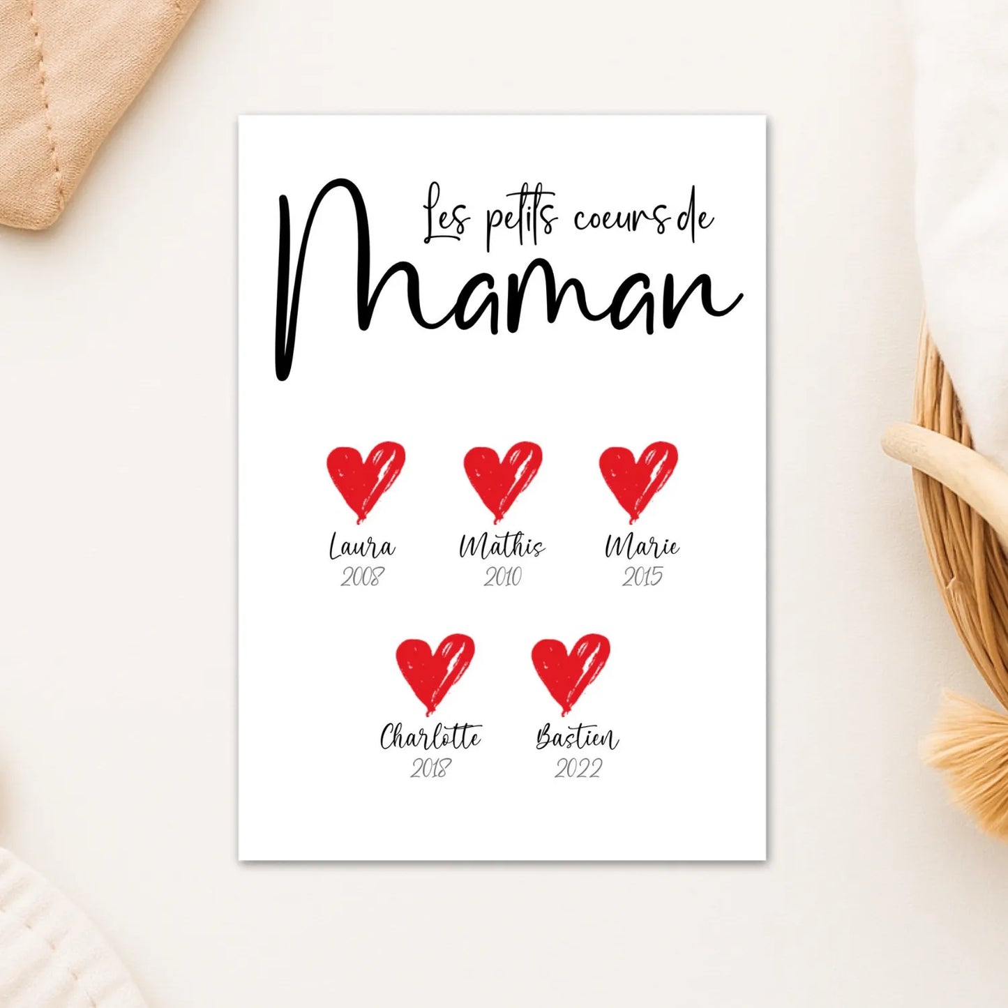 affiche personnalisee pour maman 