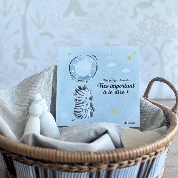 carte a gratter zebre surprise