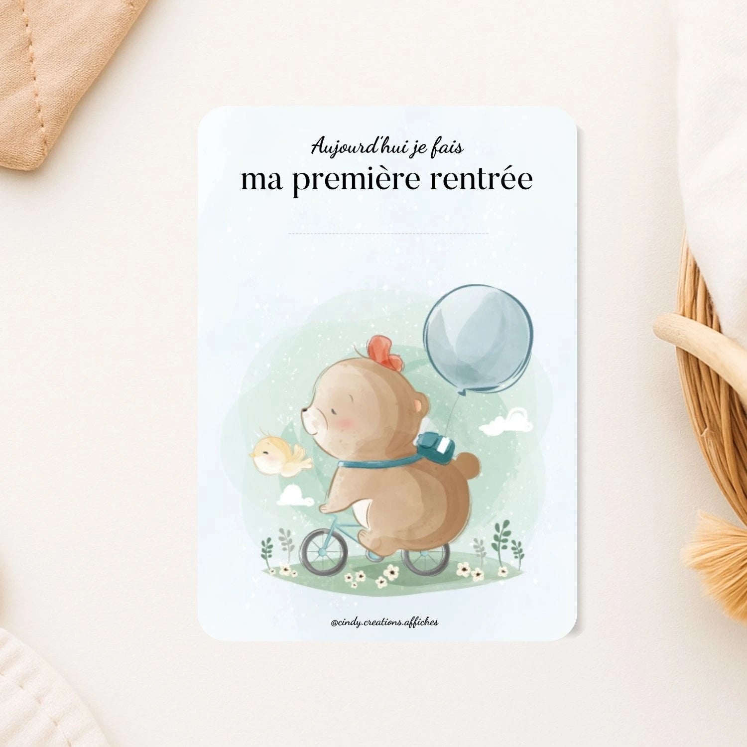 carte ma premiere rentre a la nounou