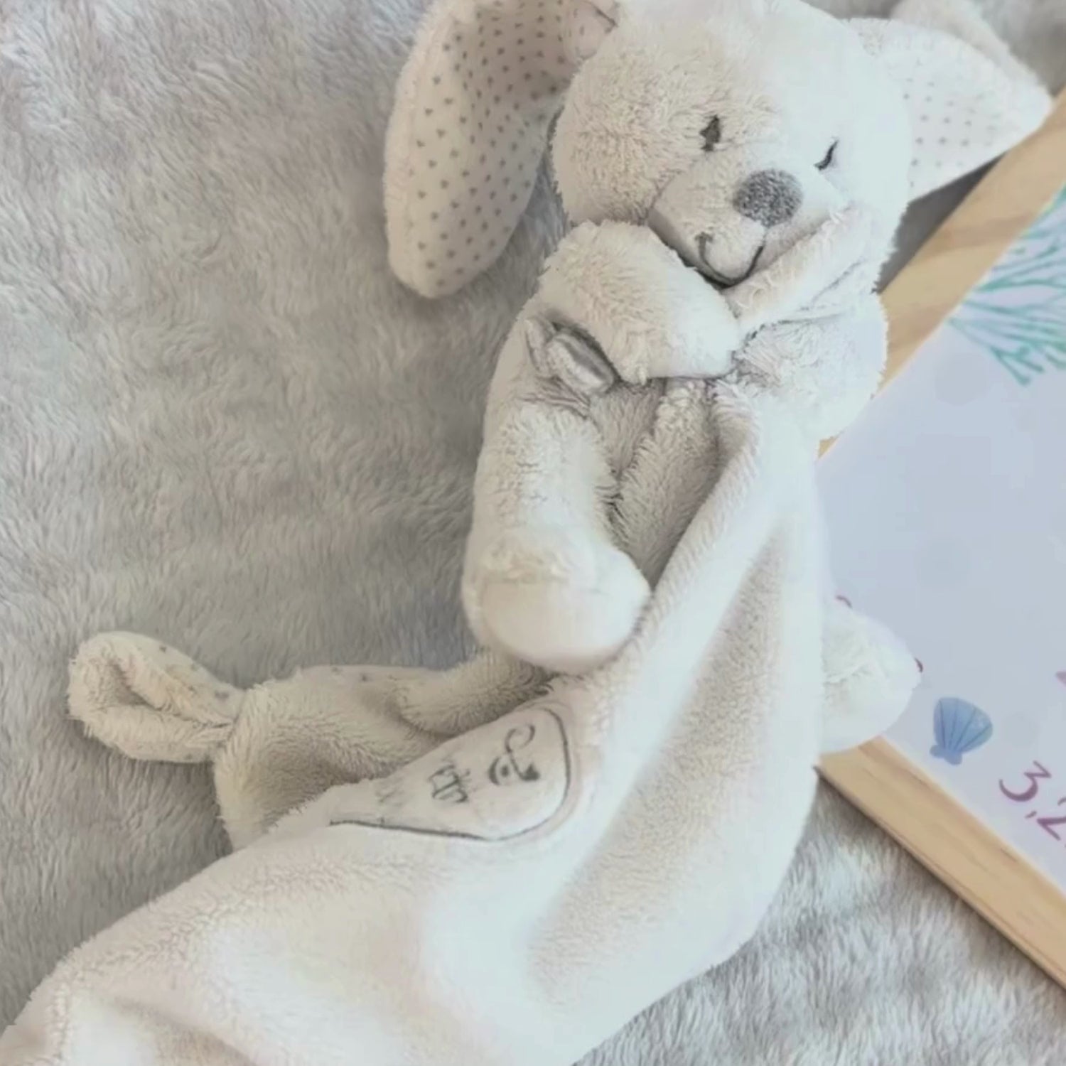 affiche de naissance sirene elodie dans un berceau