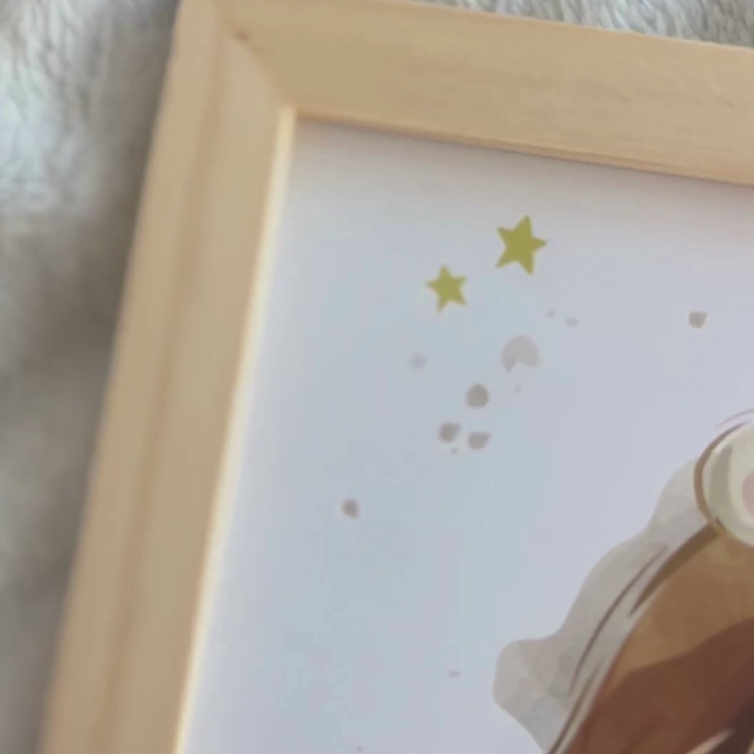 video affiche de naissance personnalisee lion